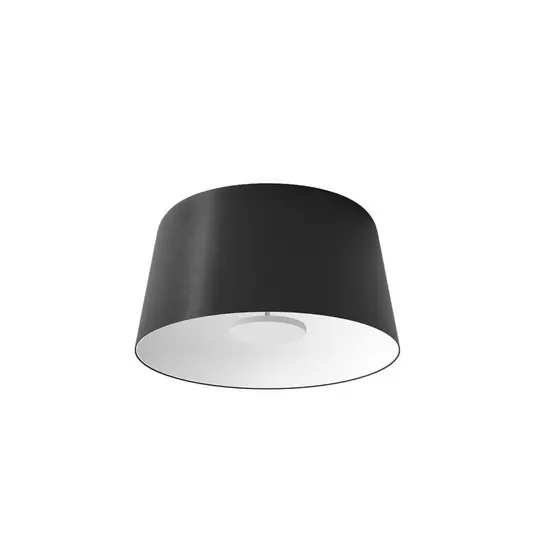 LED stropní svítidlo Delfi_S, černé, Ø 45 cm, kov Ověřený