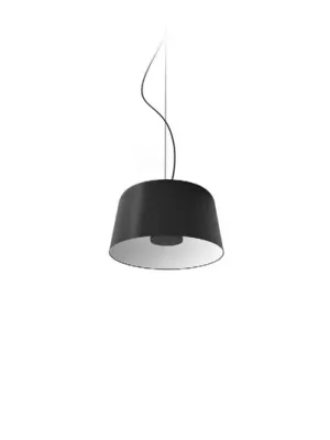 Ověřený Závěsné LED světlo Delfi_P, černé, Ø 35 cm, kov
