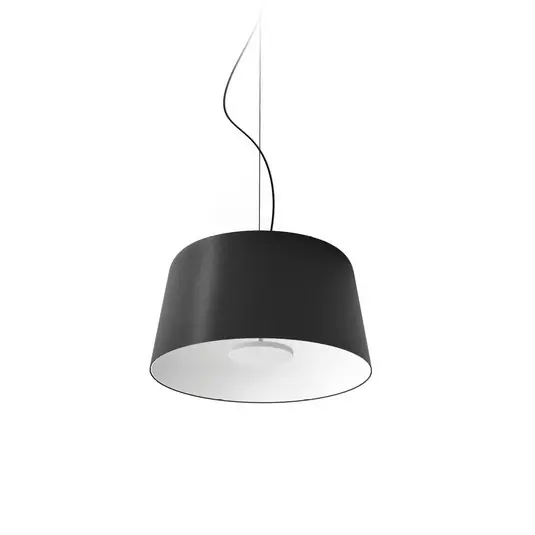 Značkový Závěsné LED světlo Delfi_P, černé, Ø 45 cm, kov