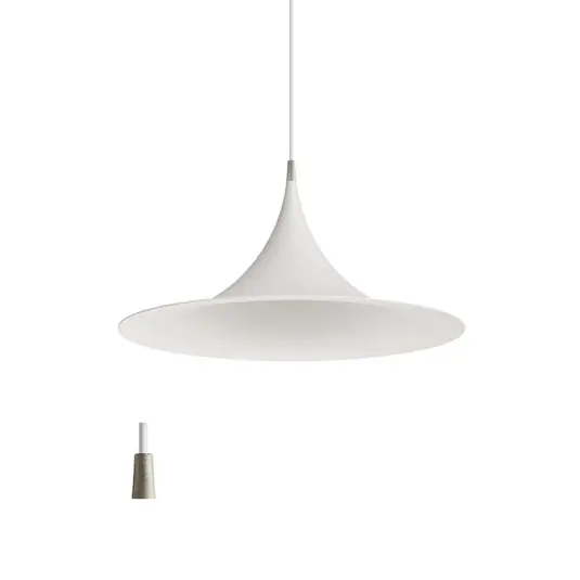 Závěsné světlo Morgana, bílá/nikl, kov, Ø 48 cm, E27 Super Cena