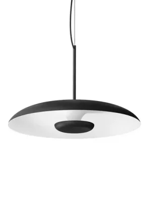 Časově Omezené Závěsné světlo LED Basin_P, černá, kov, Ø 49 cm, IP40
