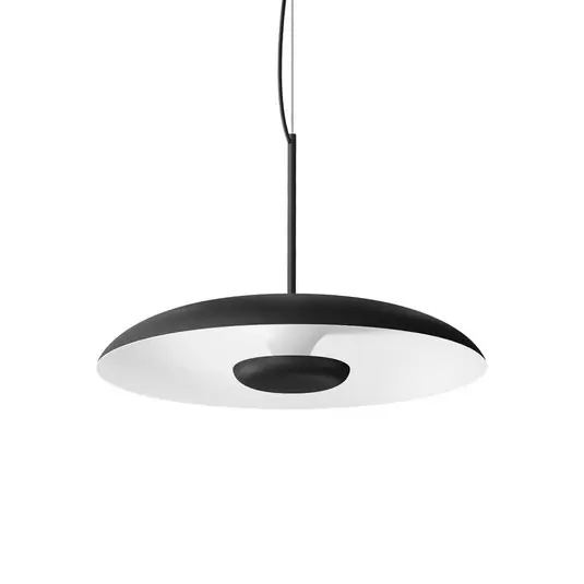 Časově Omezené Závěsné světlo LED Basin_P, černá, kov, Ø 49 cm, IP40