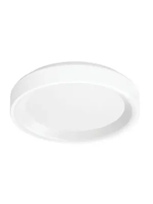 Oblíbený LED nástěnné světlo Iside, bílé, kov, Ø 35 cm, IP40