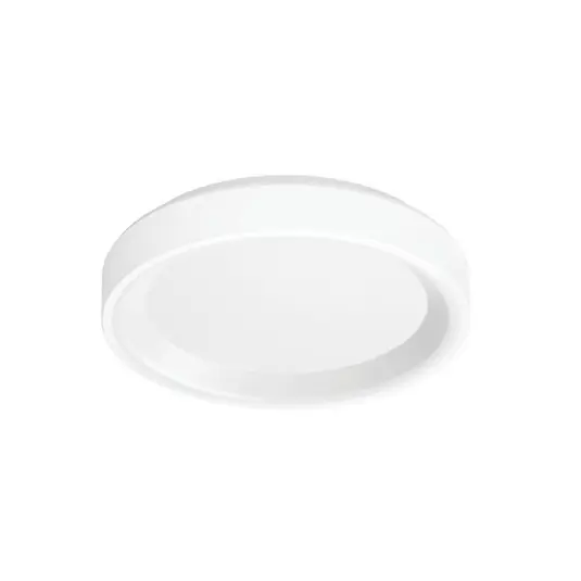 Oblíbený LED nástěnné světlo Iside, bílé, kov, Ø 35 cm, IP40