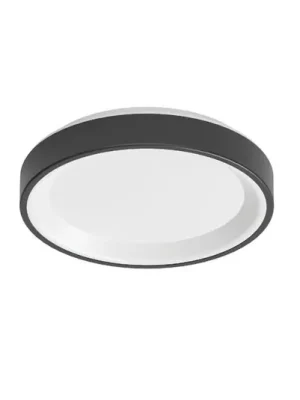 Hit Sezóny LED nástěnné světlo Iside, černé, kov, Ø 35 cm, IP40