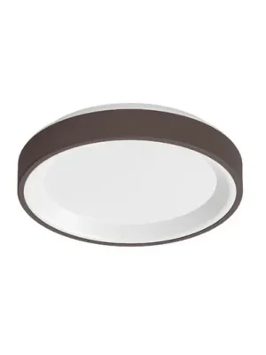 Časově Omezené LED nástěnné světlo Iside, hnědé, kov, Ø 35 cm, IP40