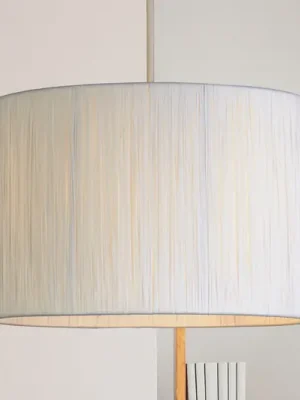 Originální Závěsné světlo Morianna, bílé, proutěné, Ø 30 cm, E27
