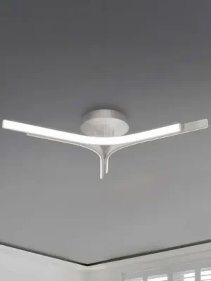 LED stropní svítidlo Alta, stříbrná barva, Ø 70 cm, kov Speciální Cena