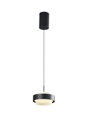 LED závěsné světlo Donal, Ø 17 cm, černé, kovové Časově Omezené