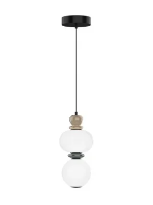 Akční Nabídka Závěsné LED světlo Gemma, výška 32 cm, barevné, sklo/keramika/kov