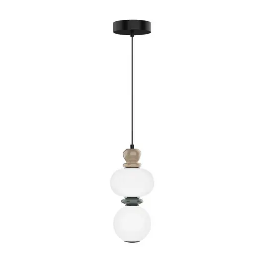Akční Nabídka Závěsné LED světlo Gemma, výška 32 cm, barevné, sklo/keramika/kov