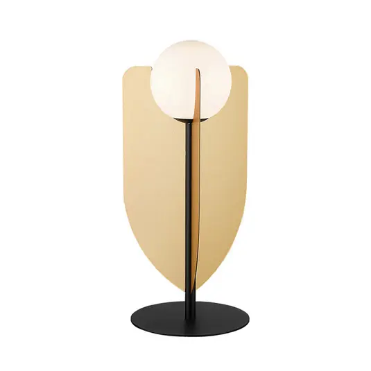 Stolní lampa Fedora, výška 42 cm, zlatá barva, kov/sklo Tovární Cena