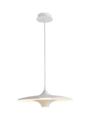 Závěsné LED světlo Rene, bílé, Ø 42 cm, kov Nakupujte Hned