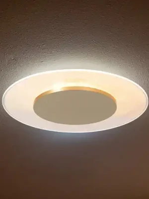 LED stropní svítidlo Lido, zlatá barva, Ø 36 cm Must-Have