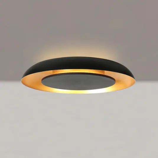 LED stropní svítidlo Golden Veil, černé/zlaté, stmívatelné, kovové Kup Teď