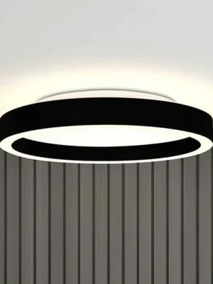 Hit Sezóny LED stropní svítidlo Ringlux, černé, Ø 40 cm, kov, 2 700 K
