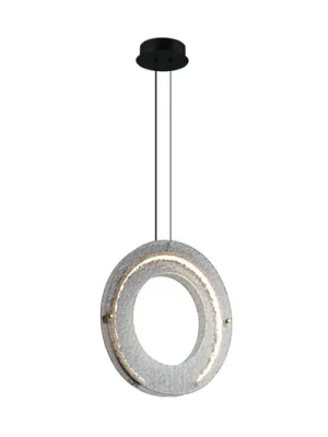 Ihned K Objednání Závěsné světlo LED Tamara, kouřově šedé, Ø 40 cm, sklo/kov
