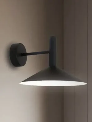 Víkendová Akce LED nástěnné světlo Marsi, černá, Ø 25 cm, kov