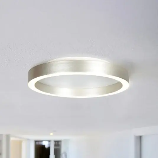 LED stropní svítidlo Ringlux ocelově šedé, Ø 30 cm, kov, 2 700 K Nízká Cena