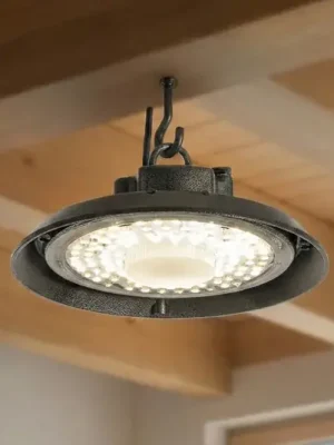 Zlevněný PRIOS LED halový reflektor Maikel, černý, IP65, Highbay