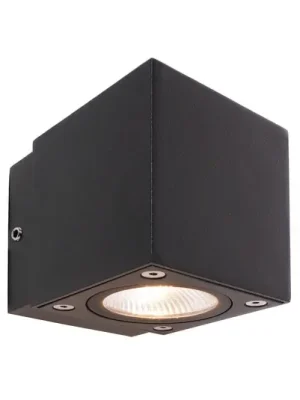 LED venkovní nástěnné svítidlo Cubodo Single Mini, hliník, tmavě šedé Akce