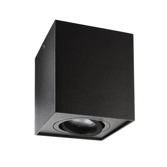 Must-Have Stropní bodové osvětlení Bengala hranaté, černé, hliník, GU10, otočné