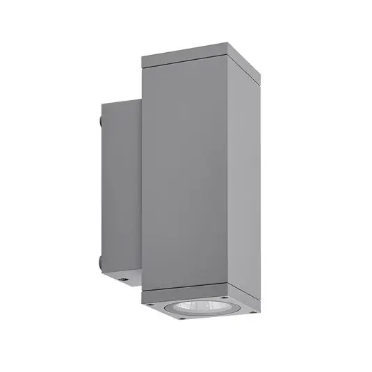 LED venkovní nástěnné svítidlo ShoreLine Pro Square up/down, světle šedá Speciální Cena