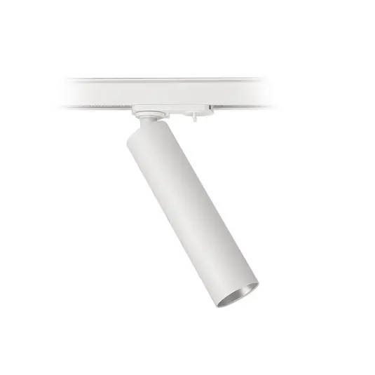 LED kolejnicový spot Slim 1fázový, bílý, hliník, 5 W, 2 700 K Nízká Cena