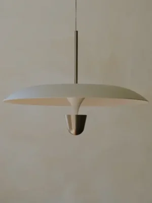 Nejlepší Cena New Works LED závěsné světlo Kantarell, Ø 55 cm, nikl