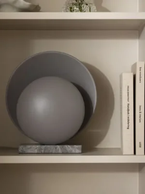 Globen Lighting stolní lampa ORBIT, šedá, mramor, výška 32 cm Akce