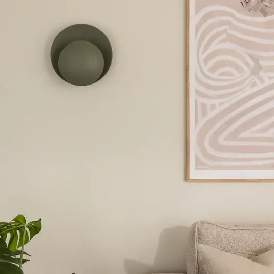Přímo Od Výrobce Globen Lighting Nástěnné světlo ORBIT, zelené, kov, Ø 30 cm