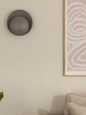 Globen Lighting Nástěnné světlo ORBIT, šedé, kov, Ø 30 cm Výhodná Nabídka