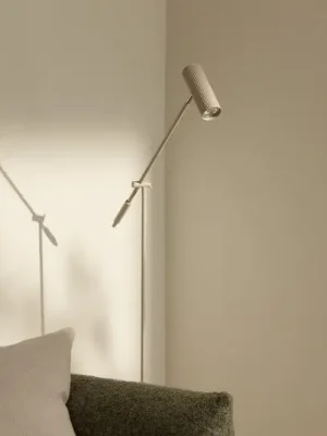 Globen Lighting Stojací lampa Hubble READ, béžová, kov Novinka