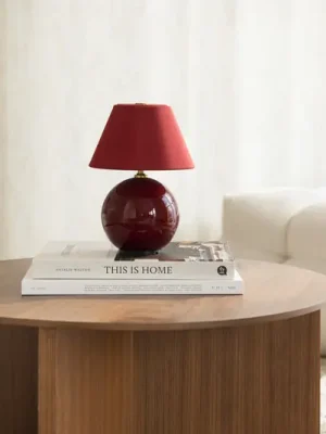Globen Lighting stolní lampa na baterie IRIS, červená, výška 23 cm Nejlepší Cena