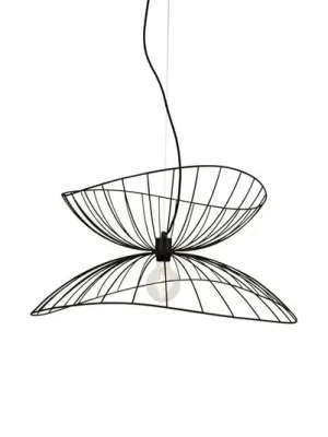 Aktuální Globen Lighting závěsné světlo RAY, černé, Ø 70 cm