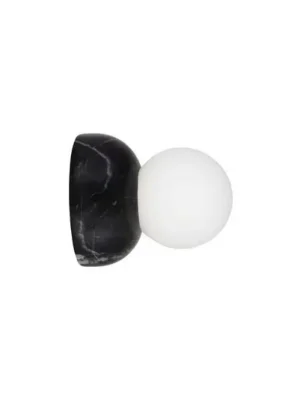 Nástěnné světlo Globen Lighting Torrano, černé, Ø 13 cm, IP44 Autentický