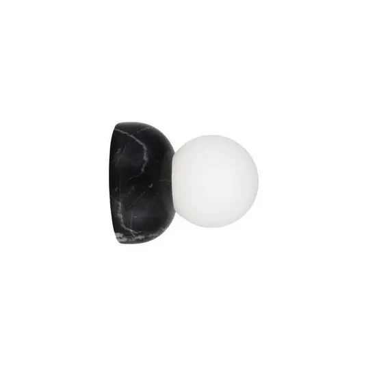 Nástěnné světlo Globen Lighting Torrano, černé, Ø 13 cm, IP44 Autentický