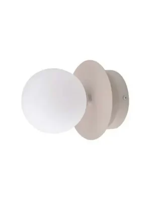 Časově Omezené Globen Lighting Nástěnné světlo ART DECO, béžová/bílá Ø 16 cm IP44