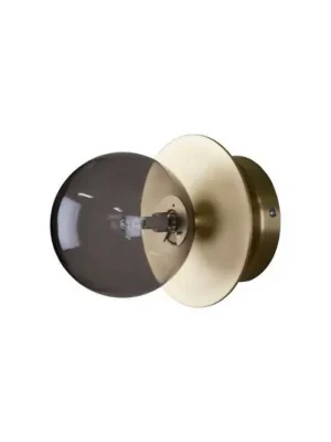 Globen Lighting Nástěnné světlo ART DECO, mosaz/šedá Ø 16 cm IP44 Kup Teď