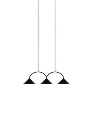 Novinka Globen Lighting závěsné světlo CURVE 3, černé, 3 žárovky, 95 cm
