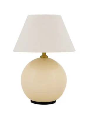 Dokud Zásoby Vydrží Globen Lighting stolní lampa na baterie IRIS, krémová, výška 23 cm