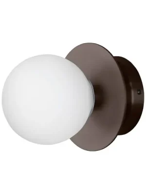 Globen Lighting Nástěnné světlo ART DECO, bronzová/bílá Ø 16 cm IP44 Koupit Online