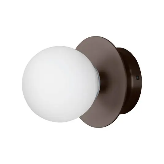 Globen Lighting Nástěnné světlo ART DECO, bronzová/bílá Ø 16 cm IP44 Koupit Online
