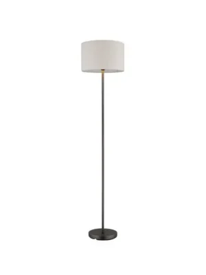 Akce Stojací lampa Thea, krémová/matná černá, len, výška 160 cm