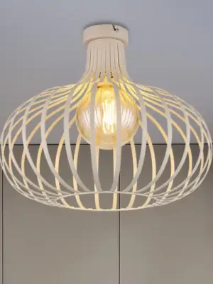 Dokud Zásoby Vydrží Stropní světlo Mateo, krémová/písková barva, kov, Ø 40 cm