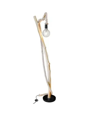 Objednat Nyní Stojací lampa Nerida, světle hnědá, dřevo/konopí, výška 150 cm