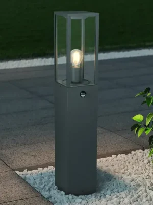 Nejlepší Volba Senzorové osvětlení cesty GARONNE, antracitová, výška 80 cm, kov IP44
