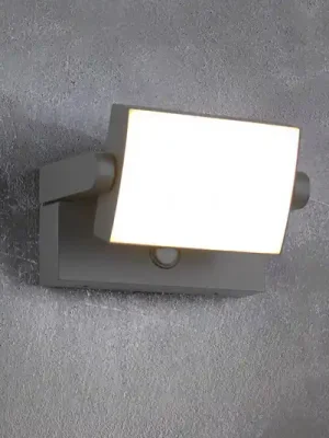 LED senzorové venkovní nástěnné svítidlo KANSAS antracitová šířka 20 cm IP54 Sleva