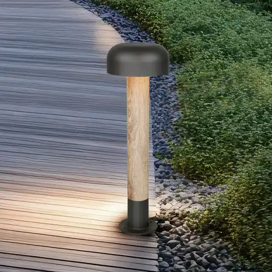 Značkový Oсвітлення cesty FRASER, betonový vzhled, výška 54 cm, kov, IP54