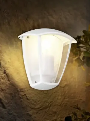 Venkovní nástěnné svítidlo VENTA, bílé, přiléhavé, výška 20 cm, IP44 Vrácení Zdarma